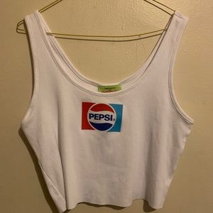 Forever 21 white Pepsi top